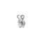 JewelrySupply Clam Shell Bead Tip 3.5mm Cup with Double Loop Sterling Silver (Pack or 10)